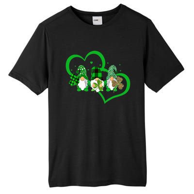 Cute Heart Leopard Gnomes Irish Shamrock St Patrick's Day Tall Fusion ChromaSoft Performance T-Shirt