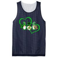 Cute Heart Leopard Gnomes Irish Shamrock St Patrick's Day Mesh Reversible Basketball Jersey Tank