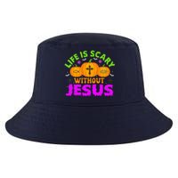 Christian Halloween Life Is Scary Without Jesus Fall Autumn Cool Comfort Performance Bucket Hat