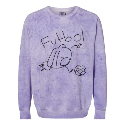 Cheesy Hfj Liam Futbol Colorblast Crewneck Sweatshirt