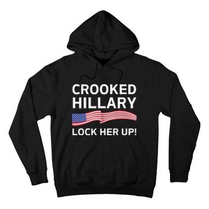 Crooked Hillary Lock Her Up Hoodie