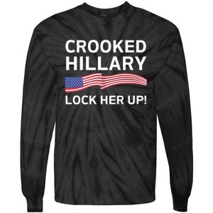 Crooked Hillary Lock Her Up Tie-Dye Long Sleeve Shirt