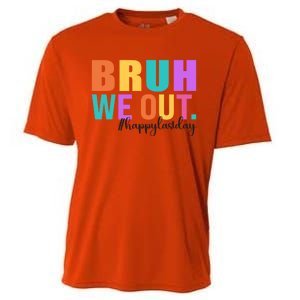 Cute Happy Last Day Of School Teacher Summer Bruh We Out Gift Cooling Performance Crew T-Shirt