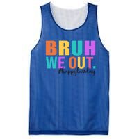 Cute Happy Last Day Of School Teacher Summer Bruh We Out Gift Mesh Reversible Basketball Jersey Tank