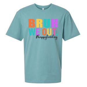 Cute Happy Last Day Of School Teacher Summer Bruh We Out Gift Sueded Cloud Jersey T-Shirt