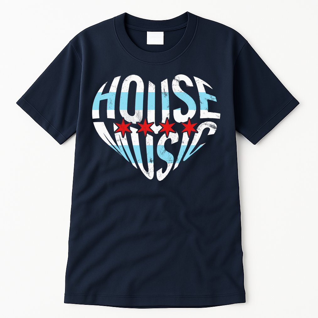 Chicago House Music I Love House Music DJ Tall T-Shirt