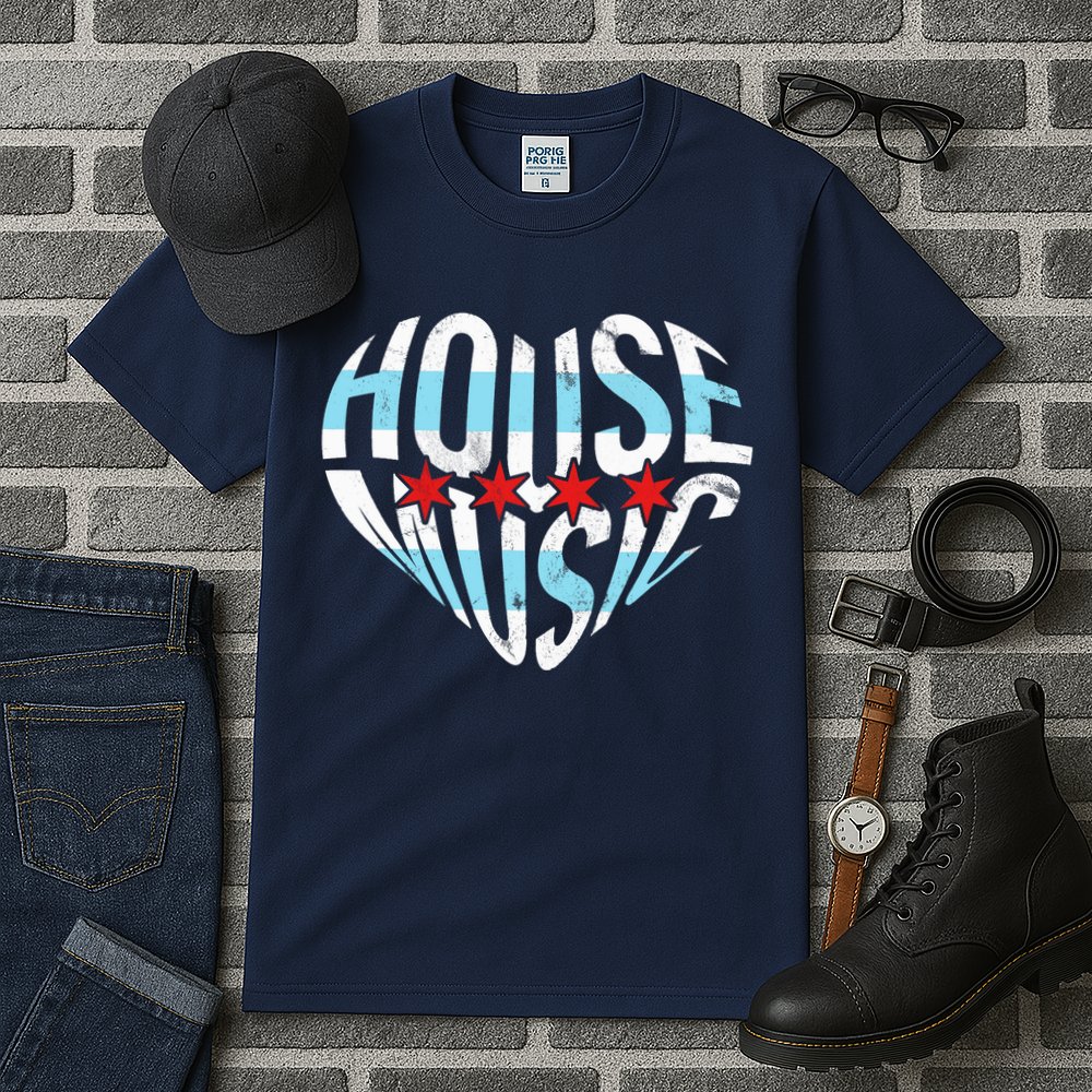Chicago House Music I Love House Music DJ Tall T-Shirt