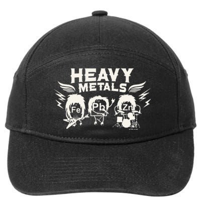 Chemistry Heavy Metals Geek Nerd Funny Chemist 7-Panel Snapback Hat