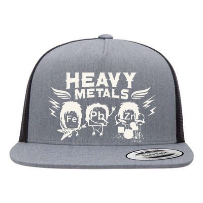 Chemistry Heavy Metals Geek Nerd Funny Chemist Flat Bill Trucker Hat