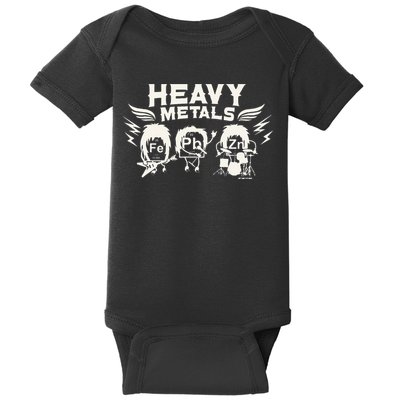 Chemistry Heavy Metals Geek Nerd Funny Chemist Baby Bodysuit