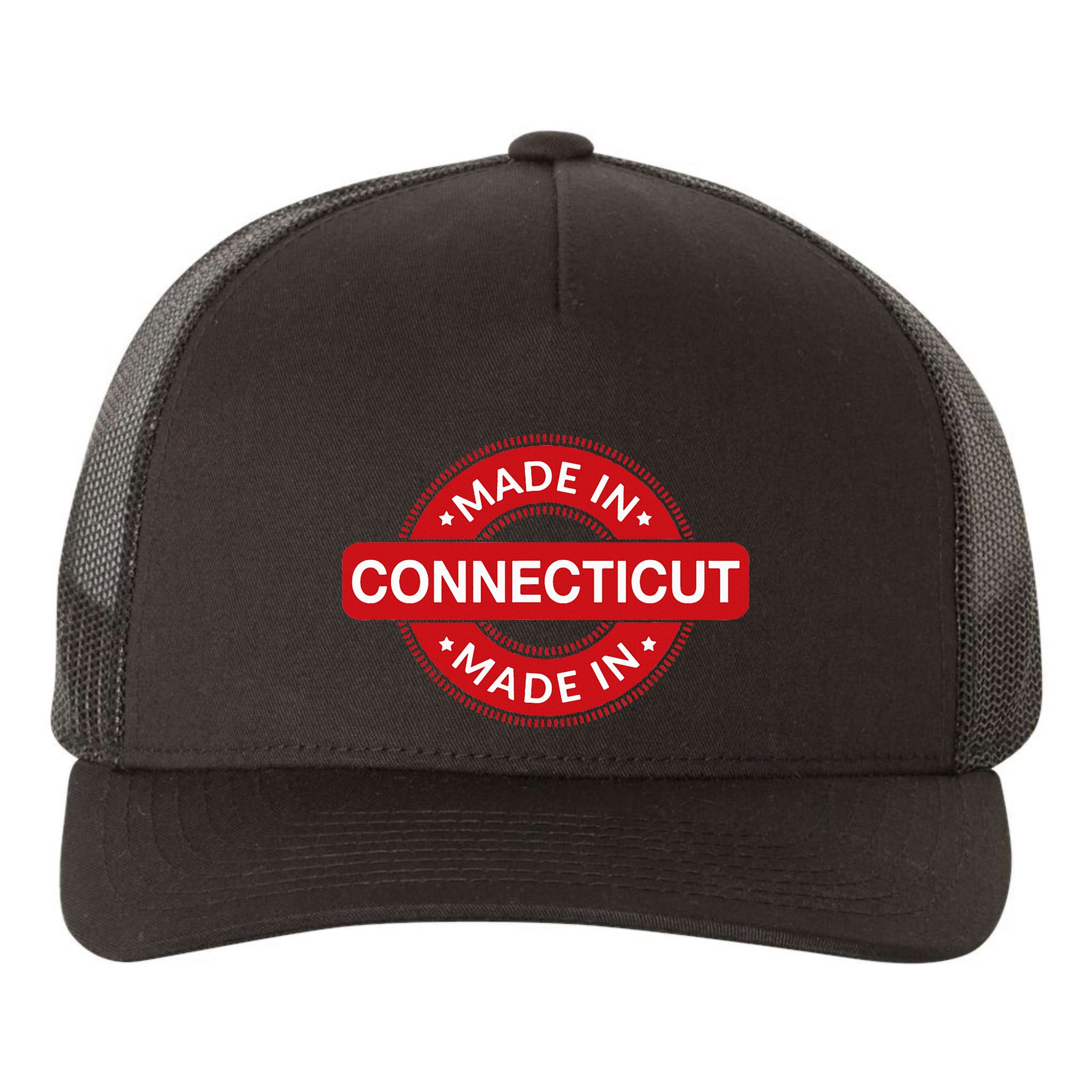 Connecticut Home Made In Connecticut Funny Label Yupoong Adult 5-Panel Trucker Hat