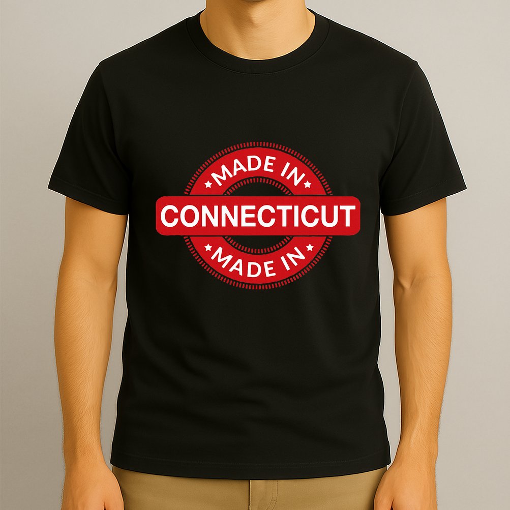 Connecticut Home Made In Connecticut Funny Label T-Shirt