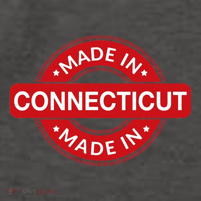 Connecticut Home Made In Connecticut Funny Label Vector Backpack