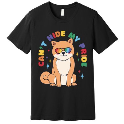 Can't Hide My Pride LGBTQ Dog Premium T-Shirt