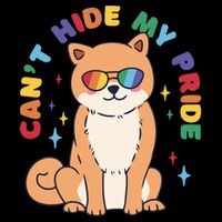 Can't Hide My Pride LGBTQ Dog Baby Bodysuit