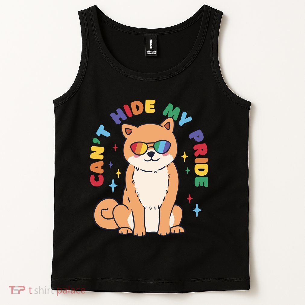 Can't Hide My Pride LGBTQ Dog Tank Top