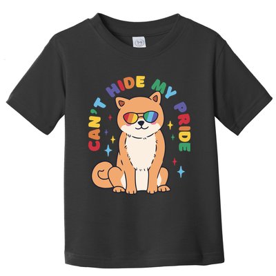 Can't Hide My Pride LGBTQ Dog Toddler T-Shirt