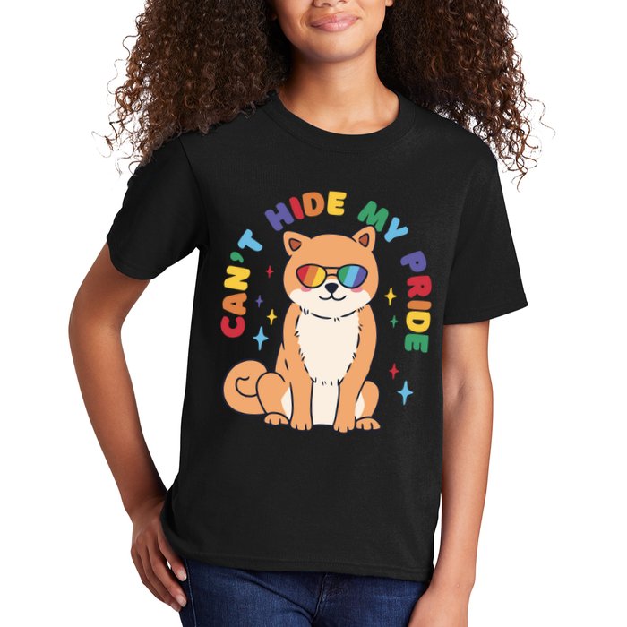 Can't Hide My Pride LGBTQ Dog Kids T-Shirt