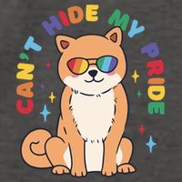 Can't Hide My Pride LGBTQ Dog Vector Backpack
