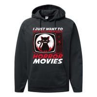 Cute Horror Movie Design Horror Movie Lover Performance Fleece Hoodie