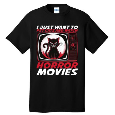 Cute Horror Movie Design Horror Movie Lover Tall T-Shirt