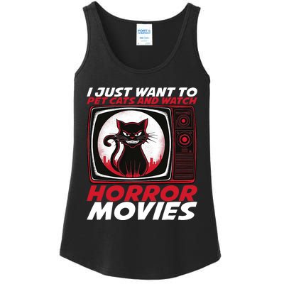 Cute Horror Movie Design Horror Movie Lover Ladies Essential Tank