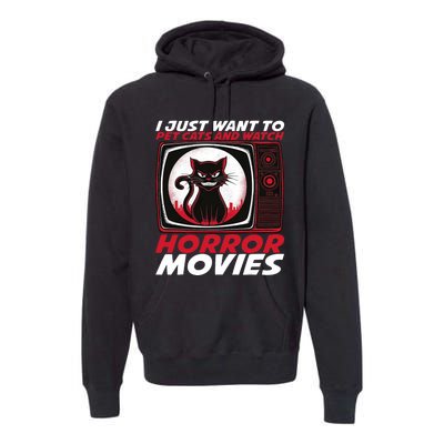 Cute Horror Movie Design Horror Movie Lover Premium Hoodie