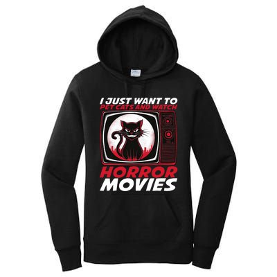 Cute Horror Movie Design Horror Movie Lover Women's Pullover Hoodie