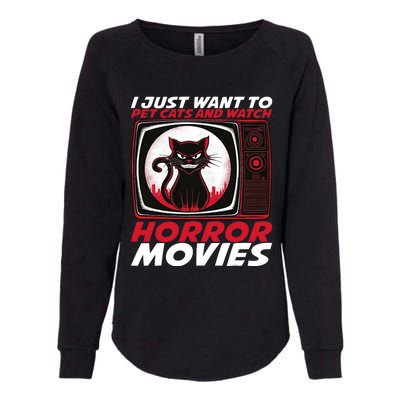 Cute Horror Movie Design Horror Movie Lover Womens California Wash Sweatshirt