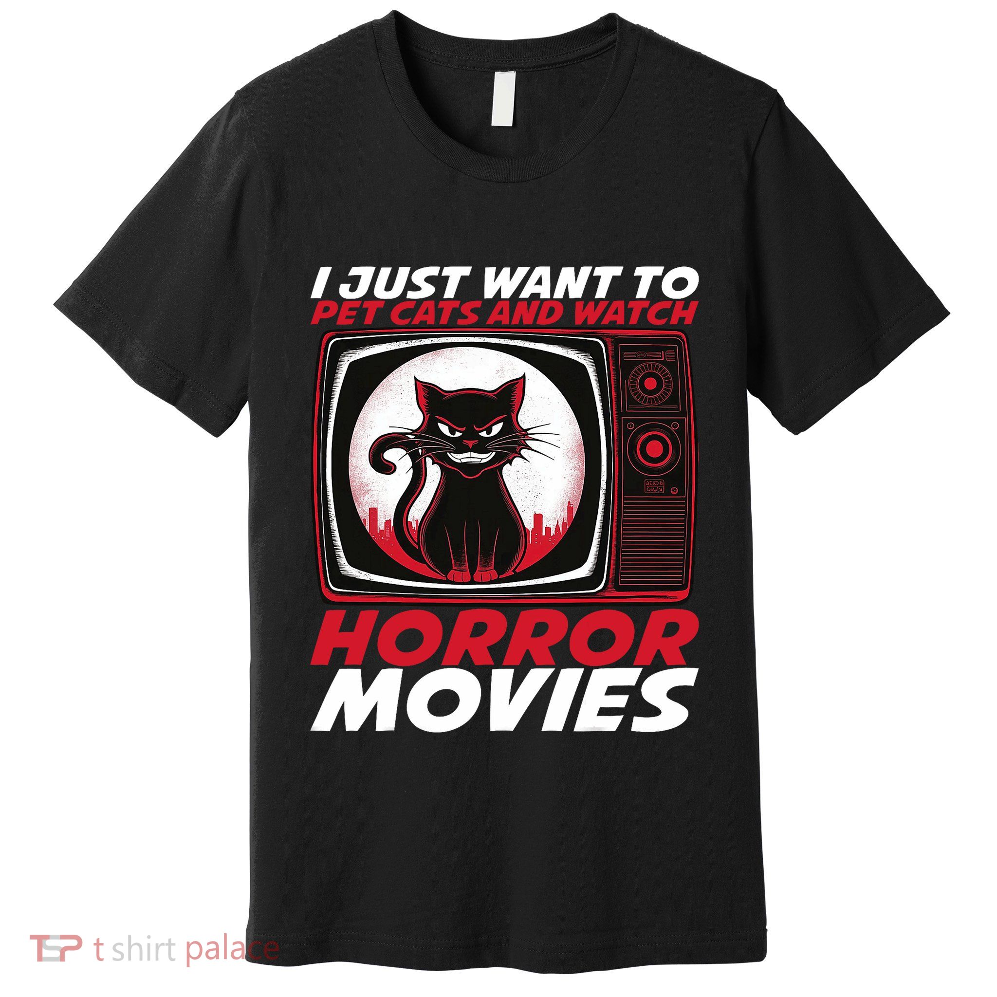 Cute Horror Movie Design Horror Movie Lover Premium T-Shirt