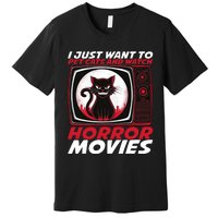 Cute Horror Movie Design Horror Movie Lover Premium T-Shirt