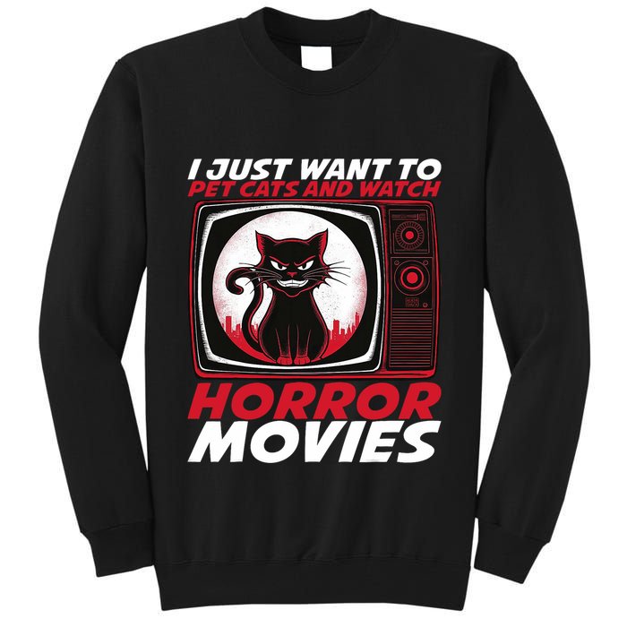 Cute Horror Movie Design Horror Movie Lover Tall Sweatshirt