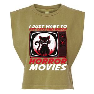 Cute Horror Movie Design Horror Movie Lover Garment-Dyed Women's Muscle Tee