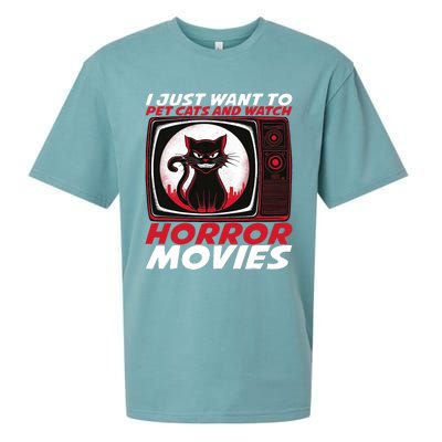 Cute Horror Movie Design Horror Movie Lover Sueded Cloud Jersey T-Shirt