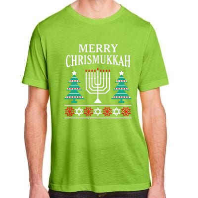 Christmas Hanukkah Merry Chrismukkah Adult ChromaSoft Performance T-Shirt