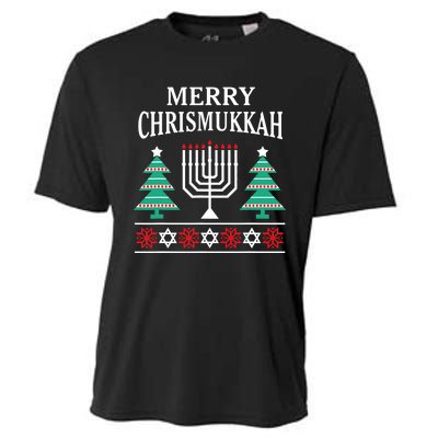 Christmas Hanukkah Merry Chrismukkah Cooling Performance Crew T-Shirt