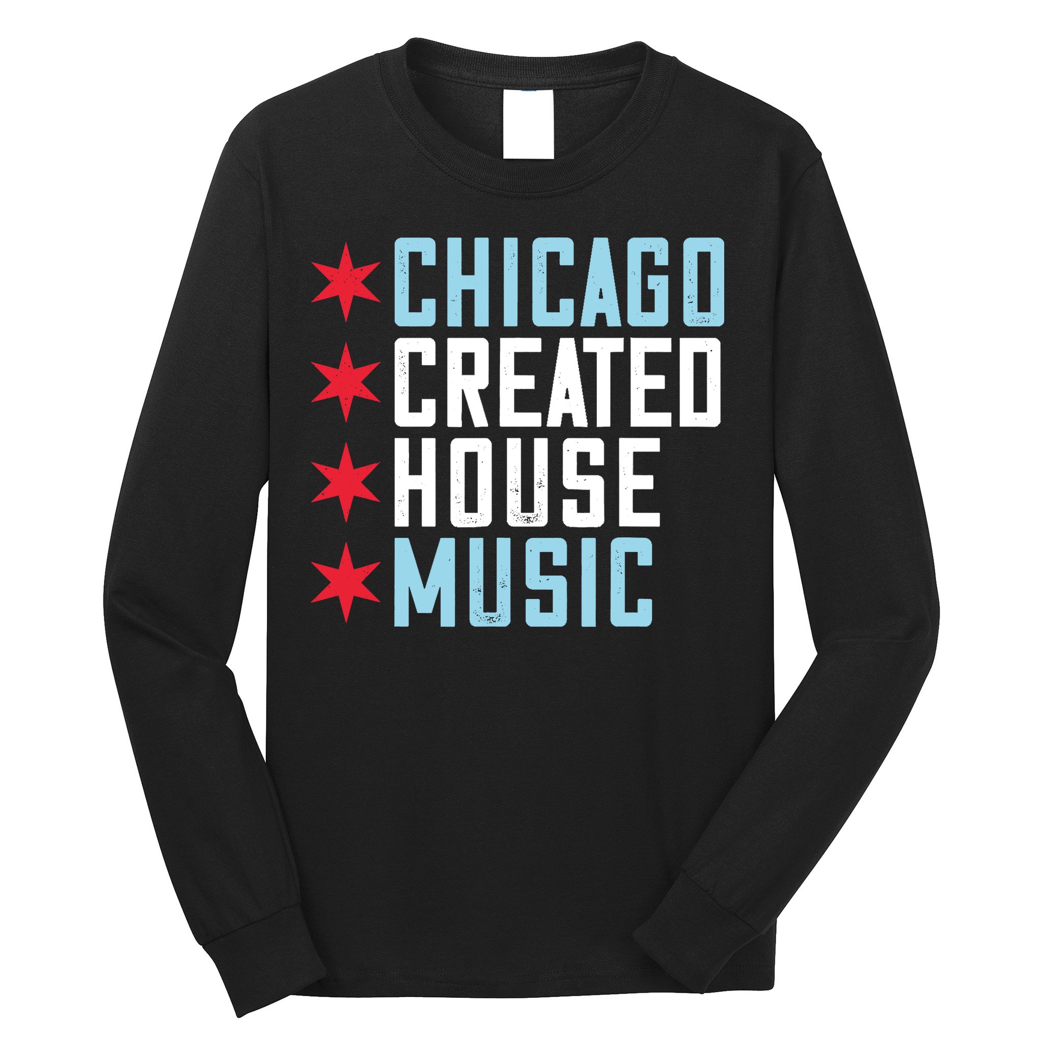Chicago House Music Vintage DJ EDM Long Sleeve Shirt