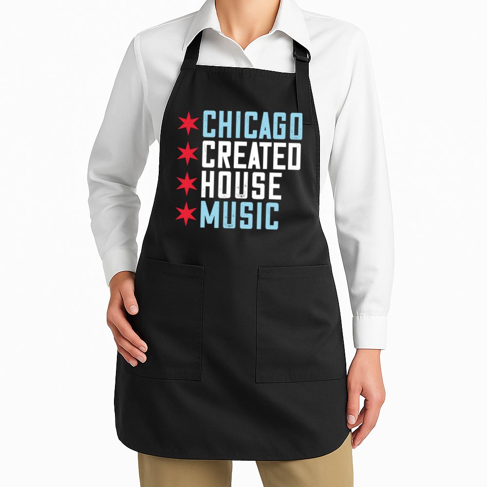 Chicago House Music Vintage DJ EDM Apron