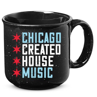 Chicago House Music Vintage DJ EDM 15oz Campfire Ceramic Mug