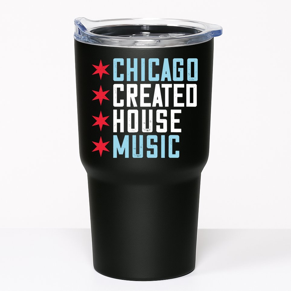 Chicago House Music Vintage DJ EDM Tumbler