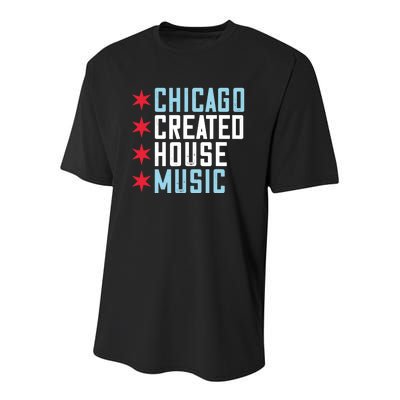 Chicago House Music Vintage DJ EDM Youth Performance Sprint T-Shirt