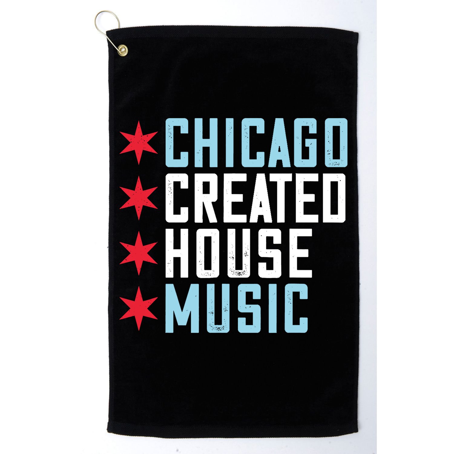 Chicago House Music Vintage DJ EDM Golf Towel