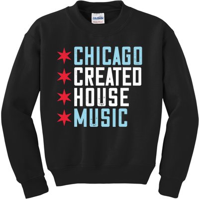 Chicago House Music Vintage DJ EDM Kids Sweatshirt