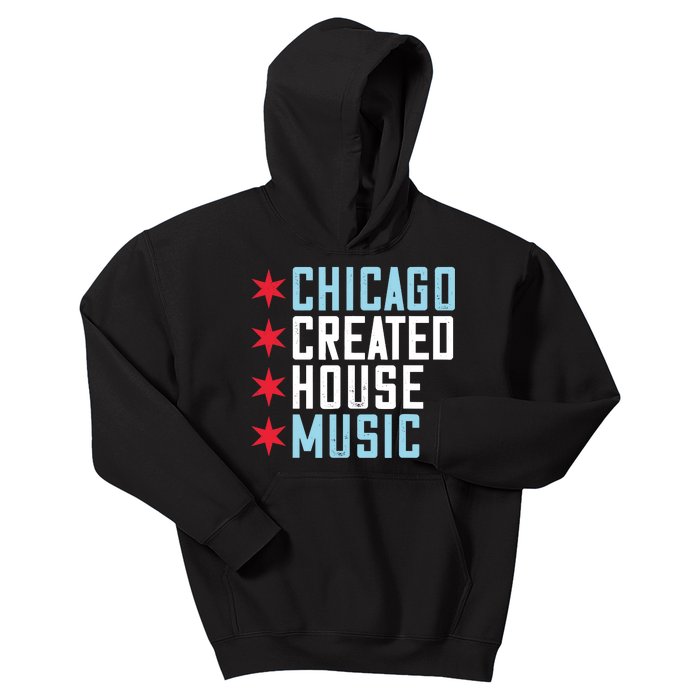 Chicago House Music Vintage DJ EDM Kids Hoodie