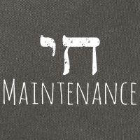 Chai High Maintenance Funny Hebrew Jewish Cotton Canvas Backpack