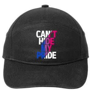 Cant Hide My Pride Bisexual Flag LGBTQ Bisexuality Bi LGBT 7-Panel Snapback Hat