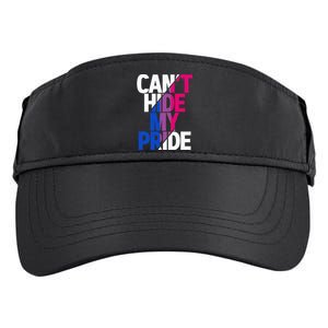 Cant Hide My Pride Bisexual Flag LGBTQ Bisexuality Bi LGBT Adult Drive Performance Visor