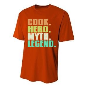 Cook Hero Myth Legend Retro Cooking Gift Present Gift Performance Sprint T-Shirt