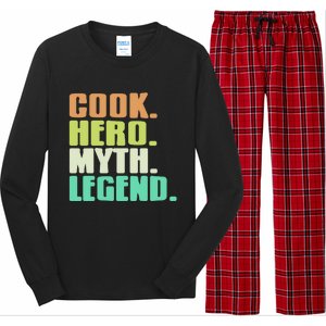 Cook Hero Myth Legend Retro Cooking Gift Present Gift Long Sleeve Pajama Set