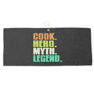 Cook Hero Myth Legend Retro Cooking Gift Present Gift Large Microfiber Waffle Golf Towel